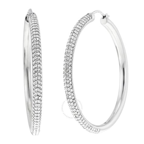 michael kors earrings hoops|michael kors silver drop earrings.